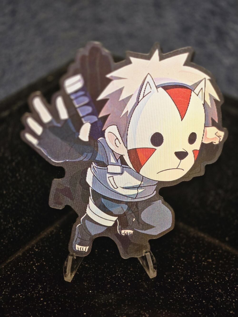 Naruto Kakashi Tobi Anbu Akatsuki 3D Motion Lenticular Car Decal Sticker Peeker